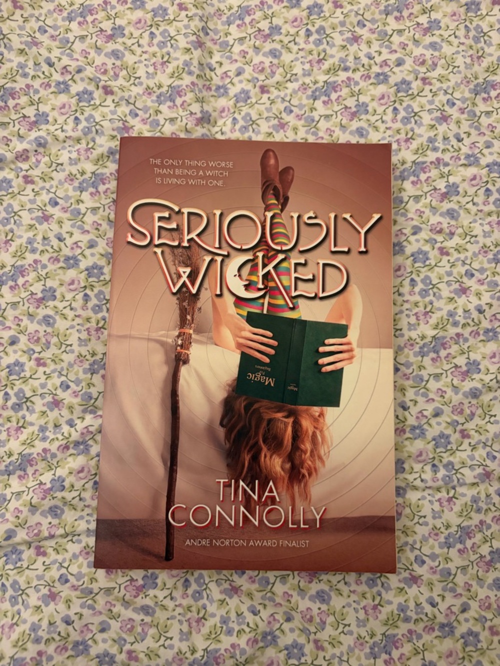 Seriously Wicked by Tina Connolly - Peach & Green Cover